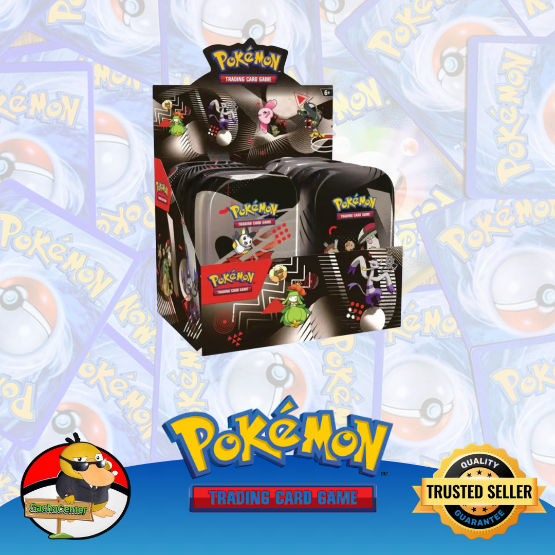 Pokemon TCG: Scarlet & Violet Black Bolt and White Flare Unova Mini Tins Display Box