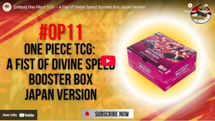 [Unbox] One Piece TCG – A Fist of Divine Speed Booster Box Japan Version