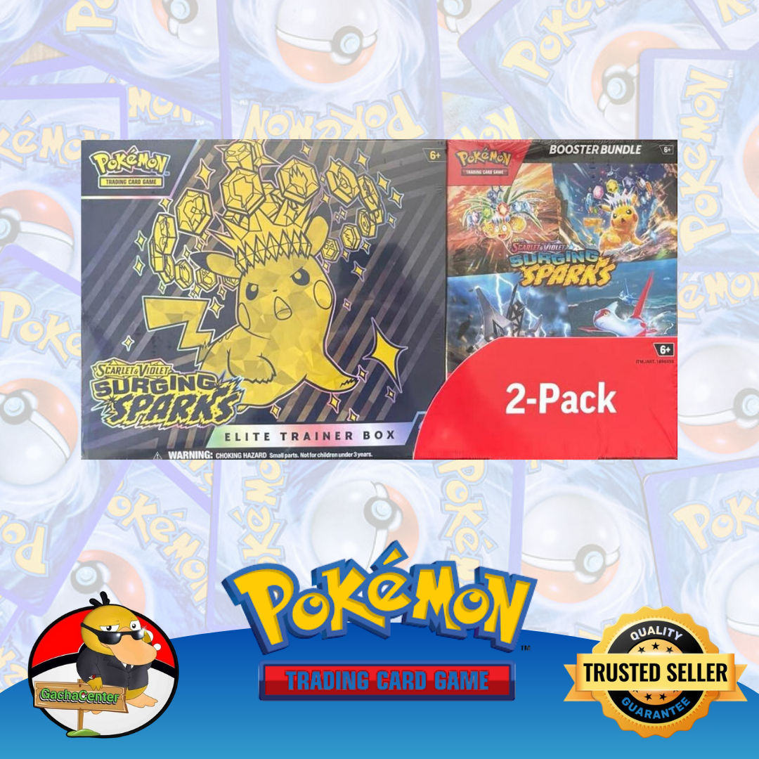 Costco Pokemon Surging Sparks 2-Pack Trainer Box and Booster Bundle
